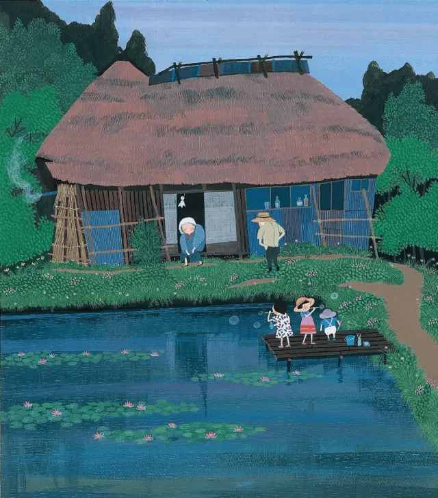 数不尽的田野风情与乡愁思绪_原田泰_日本_艺术