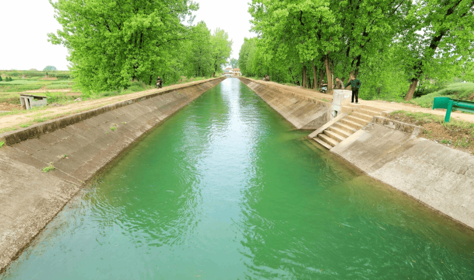 汉中市石门水库放水开始春灌