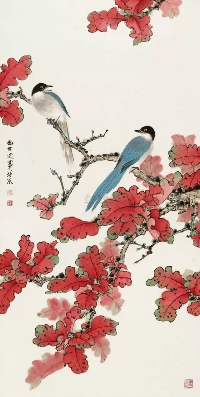 春分时光,赏最美花鸟图!_田世光_高清_工笔