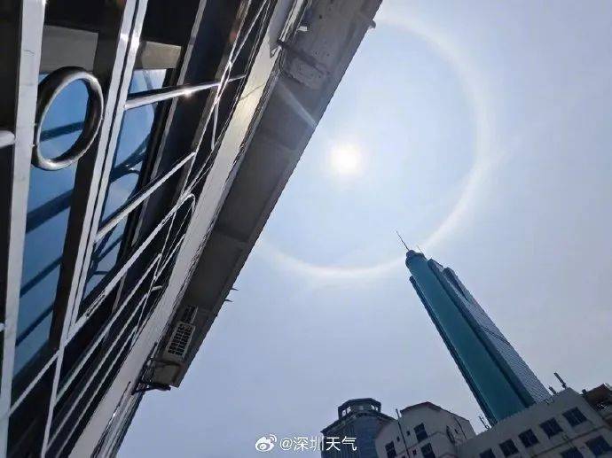 快看深圳惊现日晕