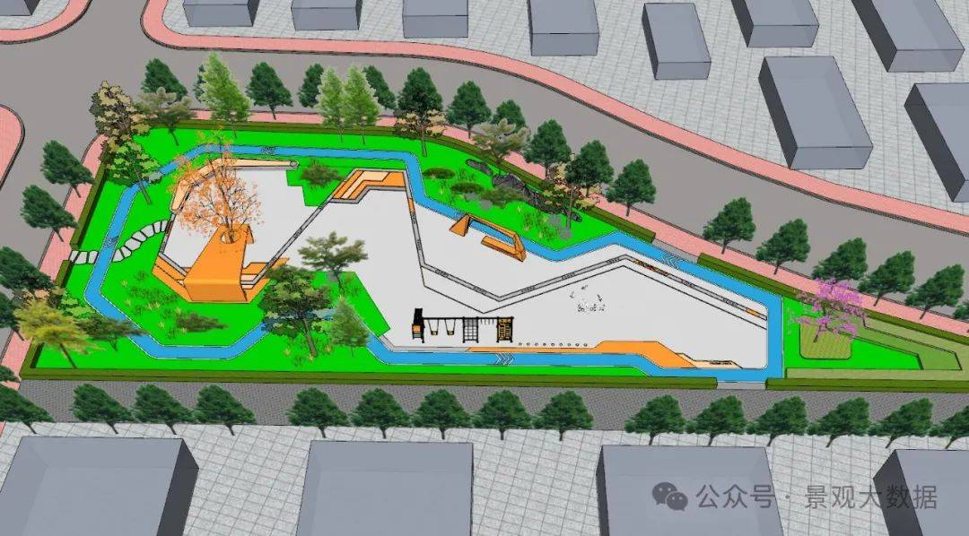 万科做的口袋公园很酷附方案文本ppt精品su模型