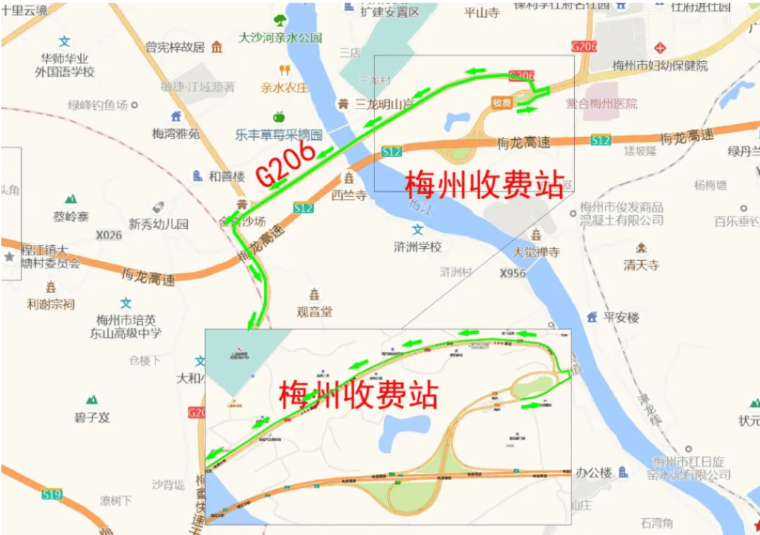 上防高速路线图图片