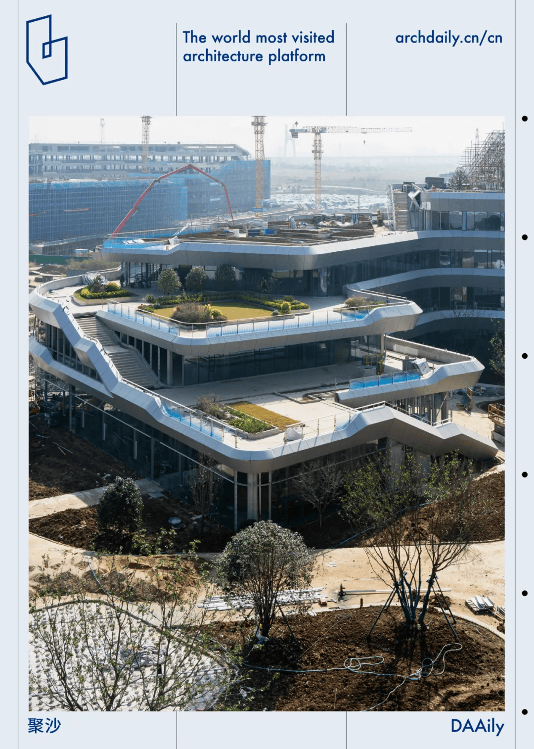 建筑｜line+‘科大讯飞全球总部’最新进度，精确控制结构和幕墙表皮_办公_设计的