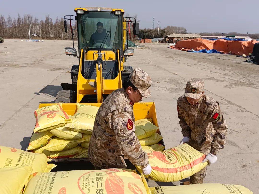 连日来,八五六农场武装部积极组织民兵深入生产一线开展民兵助农行动