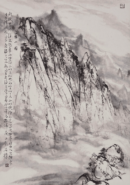 石朴山水画欣赏!