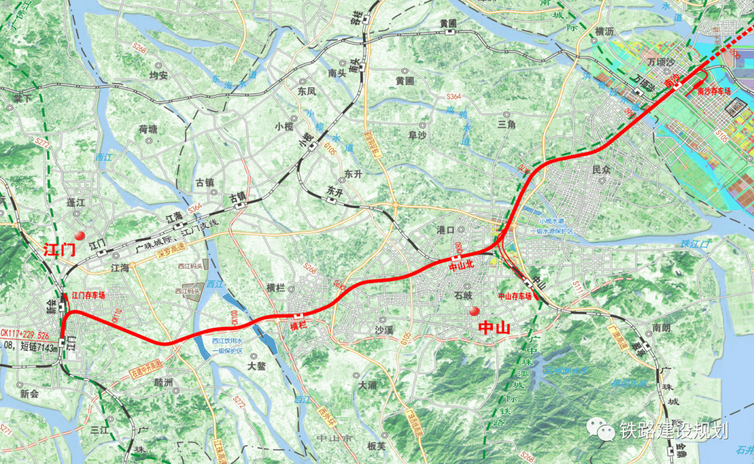 江门高铁线路图图片