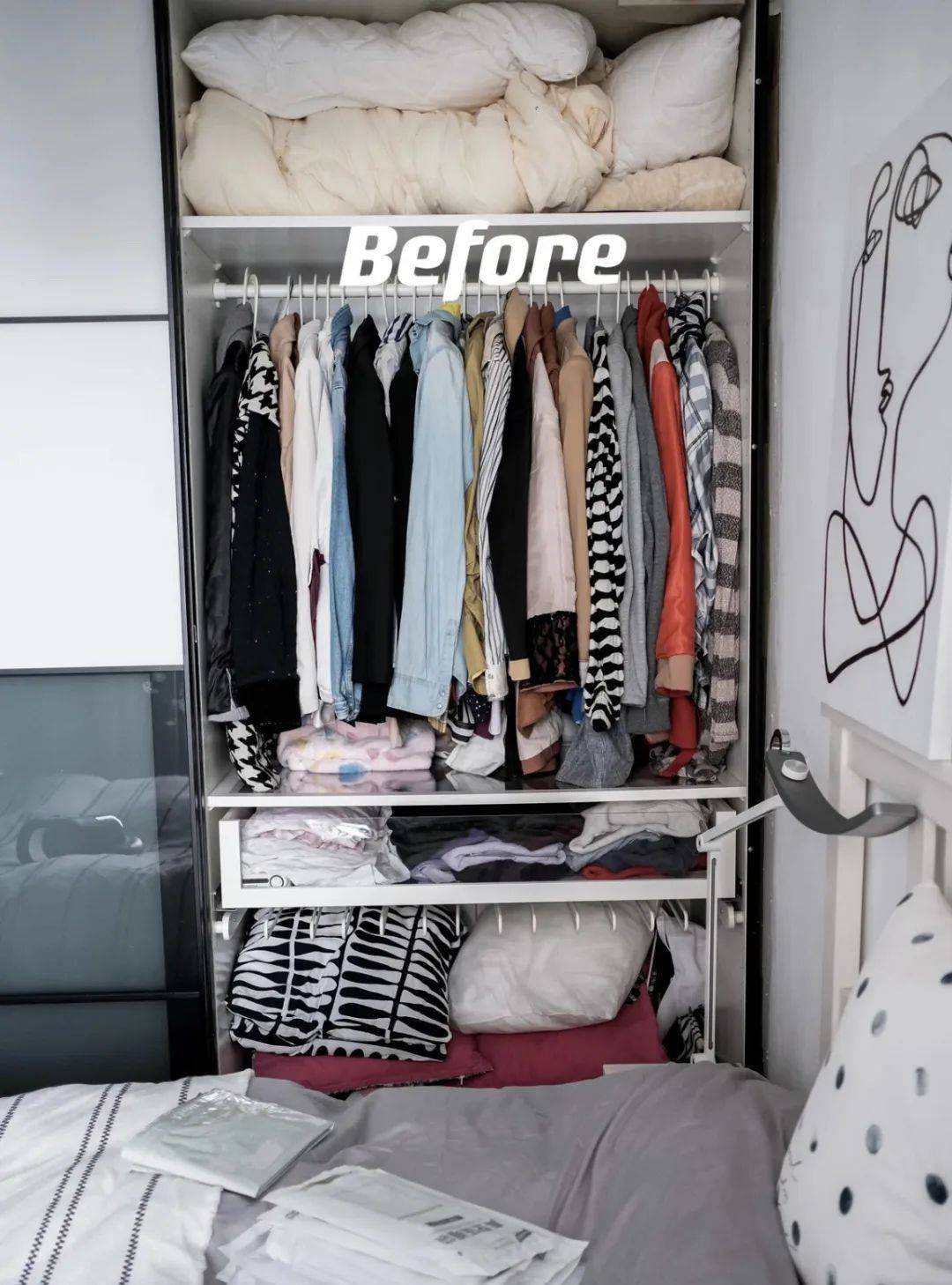 衣服被子轻松收纳成小小块,简单方便 不占衣柜空间