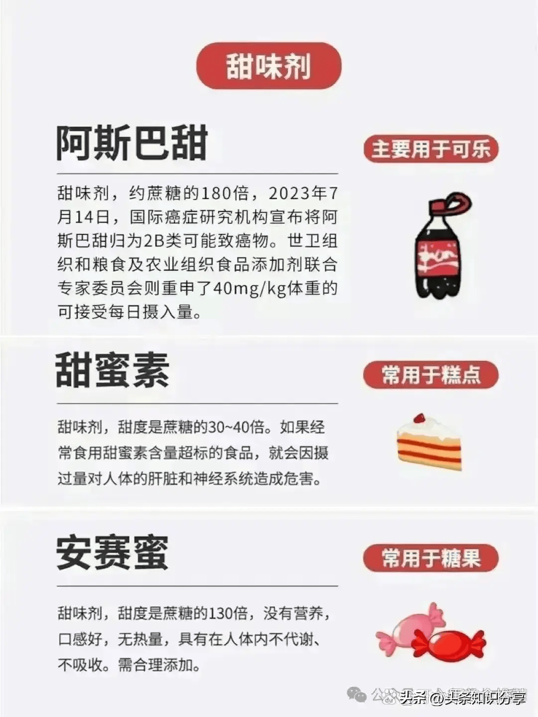 常见食品添加剂