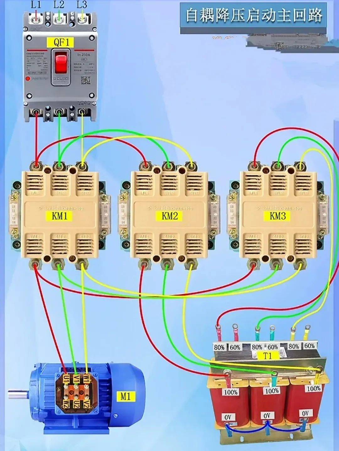电工实用高清实物接线彩图!零基础小白快收藏吧
