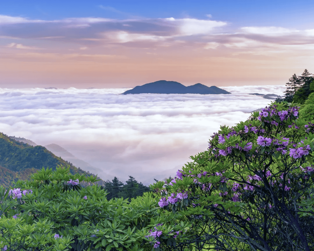 天台山脉图片