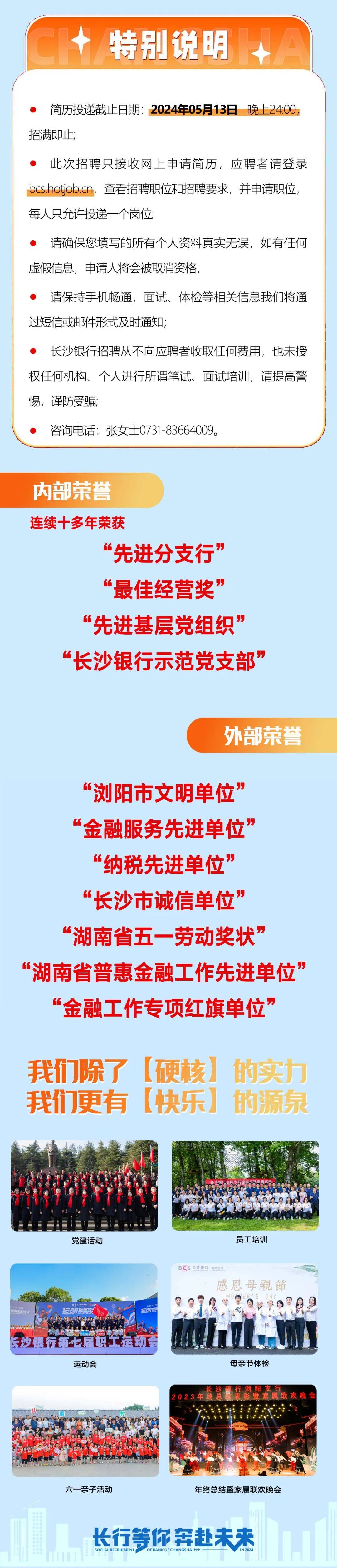 长沙银行浏阳支行公开招聘,快看具体岗位和要求!