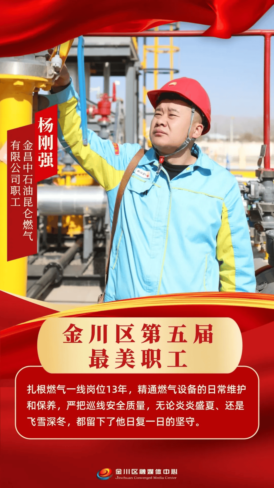 光荣属于劳动者丨金川区第五届最美职工专属海报(五)