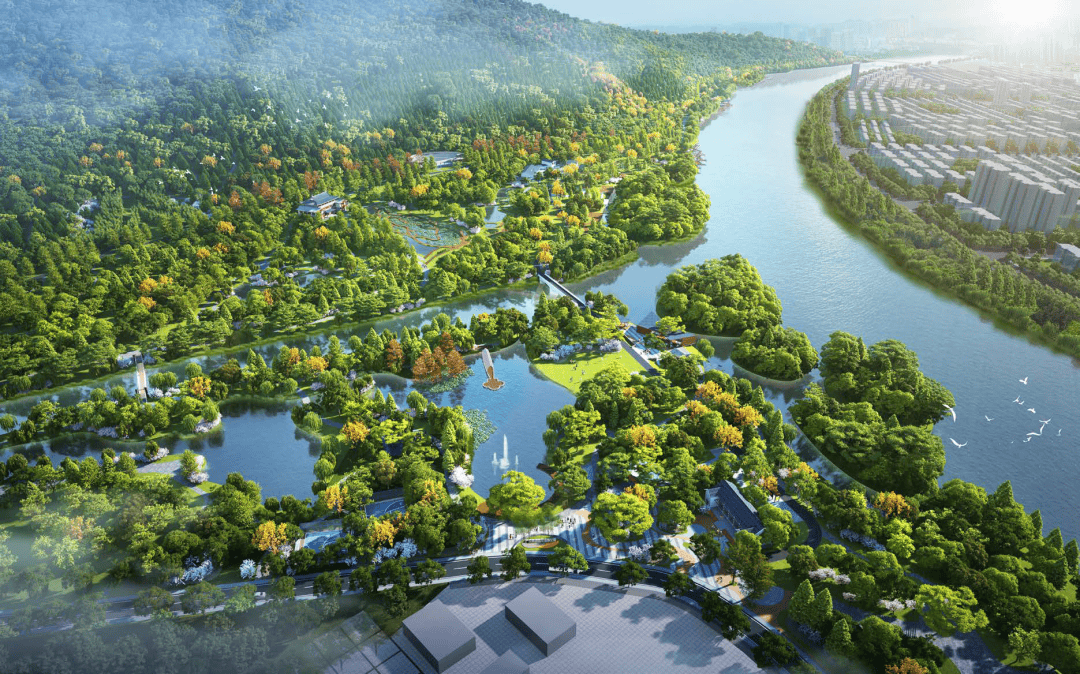 广元人 南河湿地公园正在提升改造