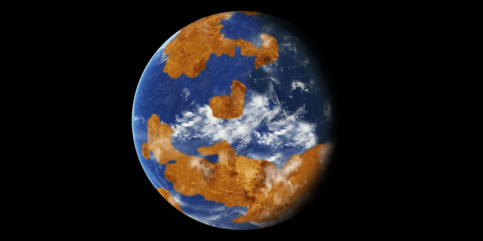 一些研究表明,金星上曾经拥有和如今地球上一样多的水.