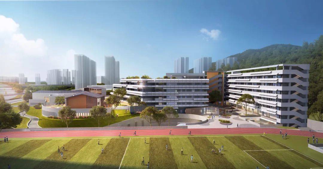 新校区位于北环大道北侧,塘朗山麓,更是深圳市交通线路几何中心,罗湖