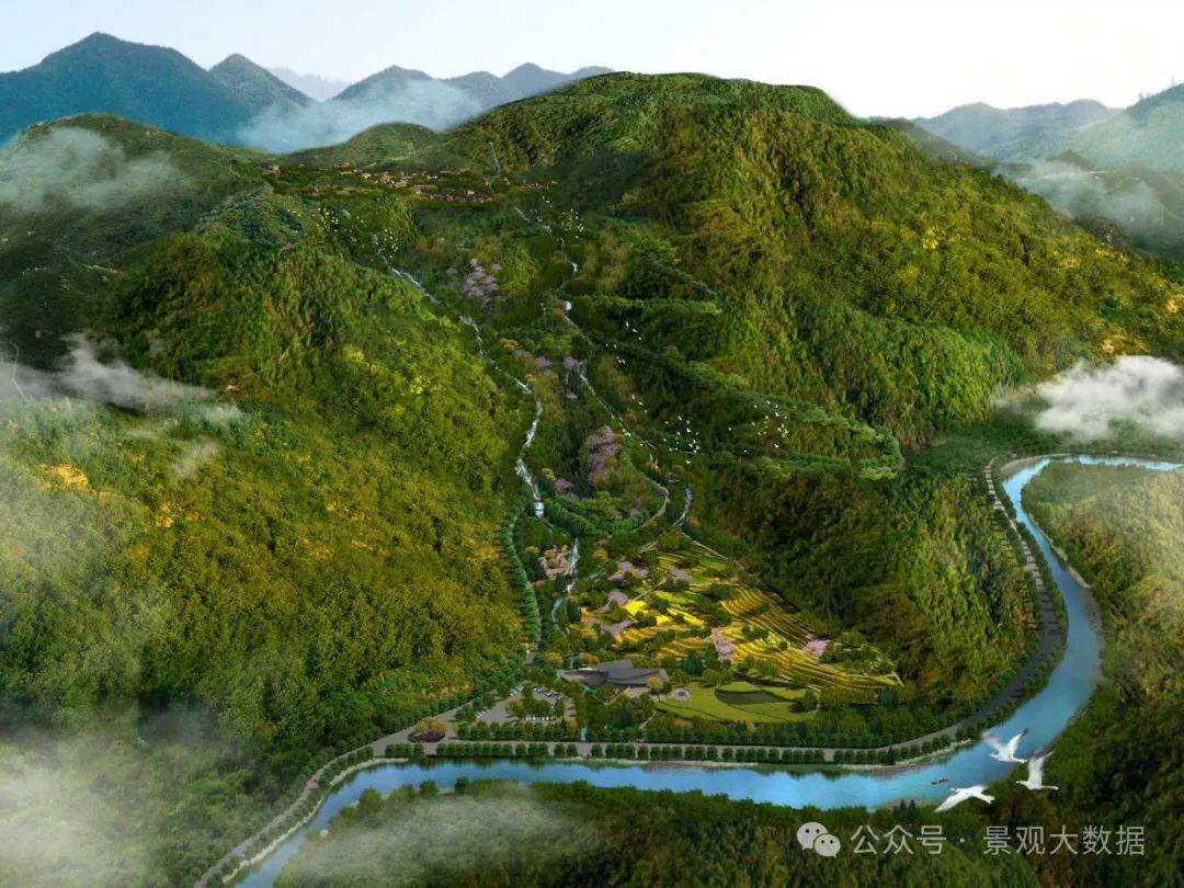 设计师真牛,ps做个"乡村鸟瞰图",收费5000!_景观_数据_feerz