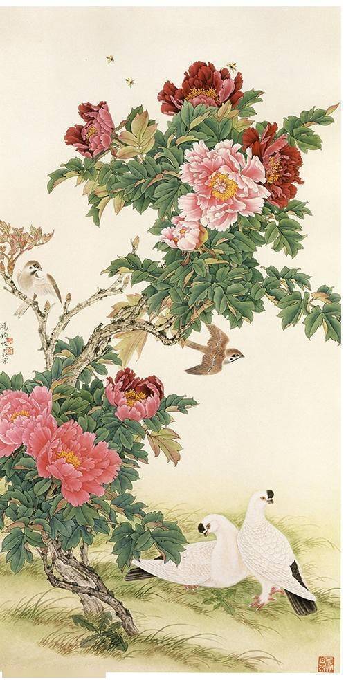 金鸿钧工笔花鸟作品欣赏,美爆你的双眼!