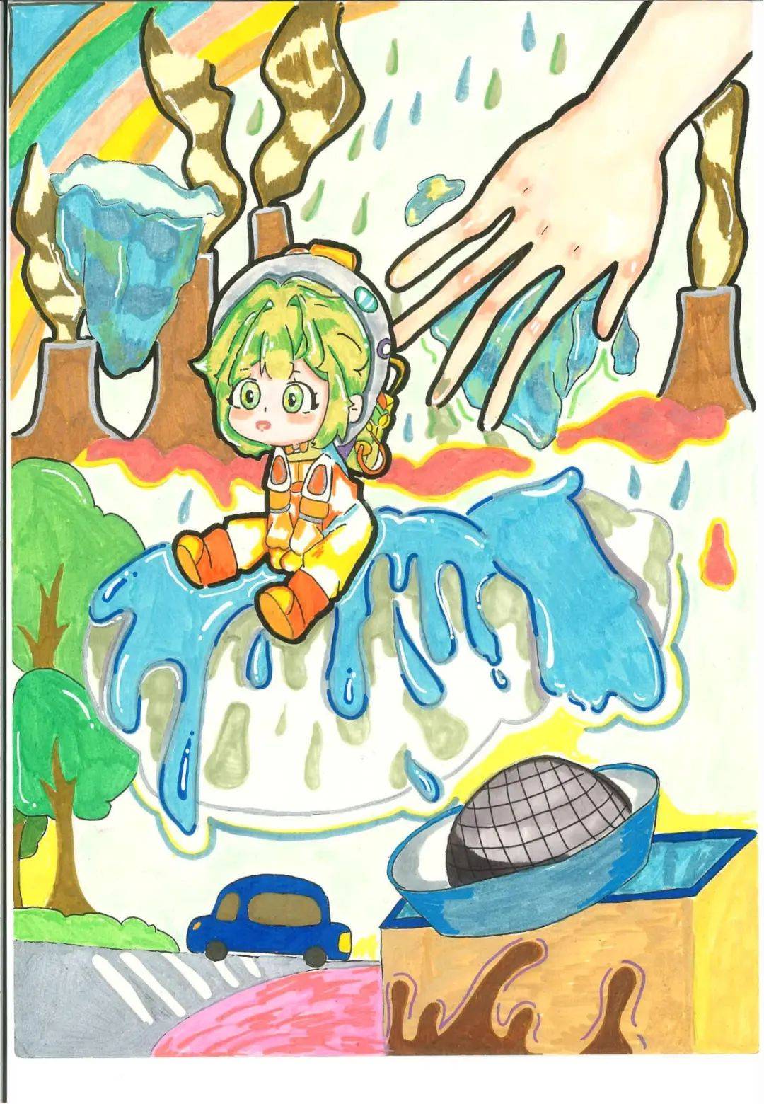 "知天气"杯"宝贝画天气"作品展播②_绘画_厦门市_玟燕