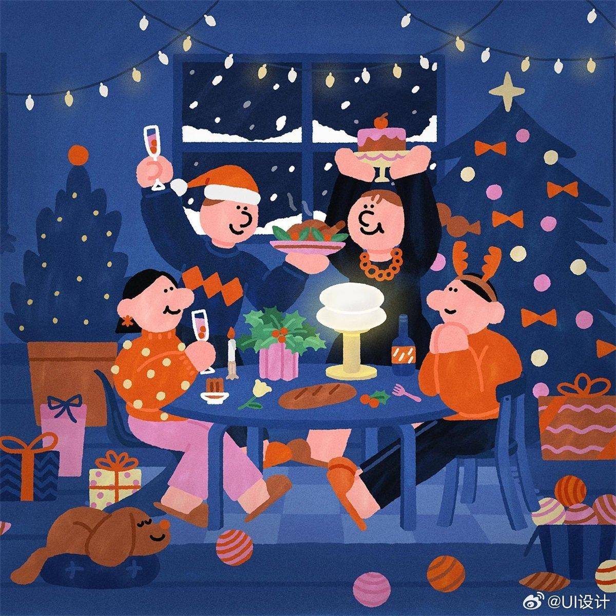 鲜艳简约儿童插画风格作品