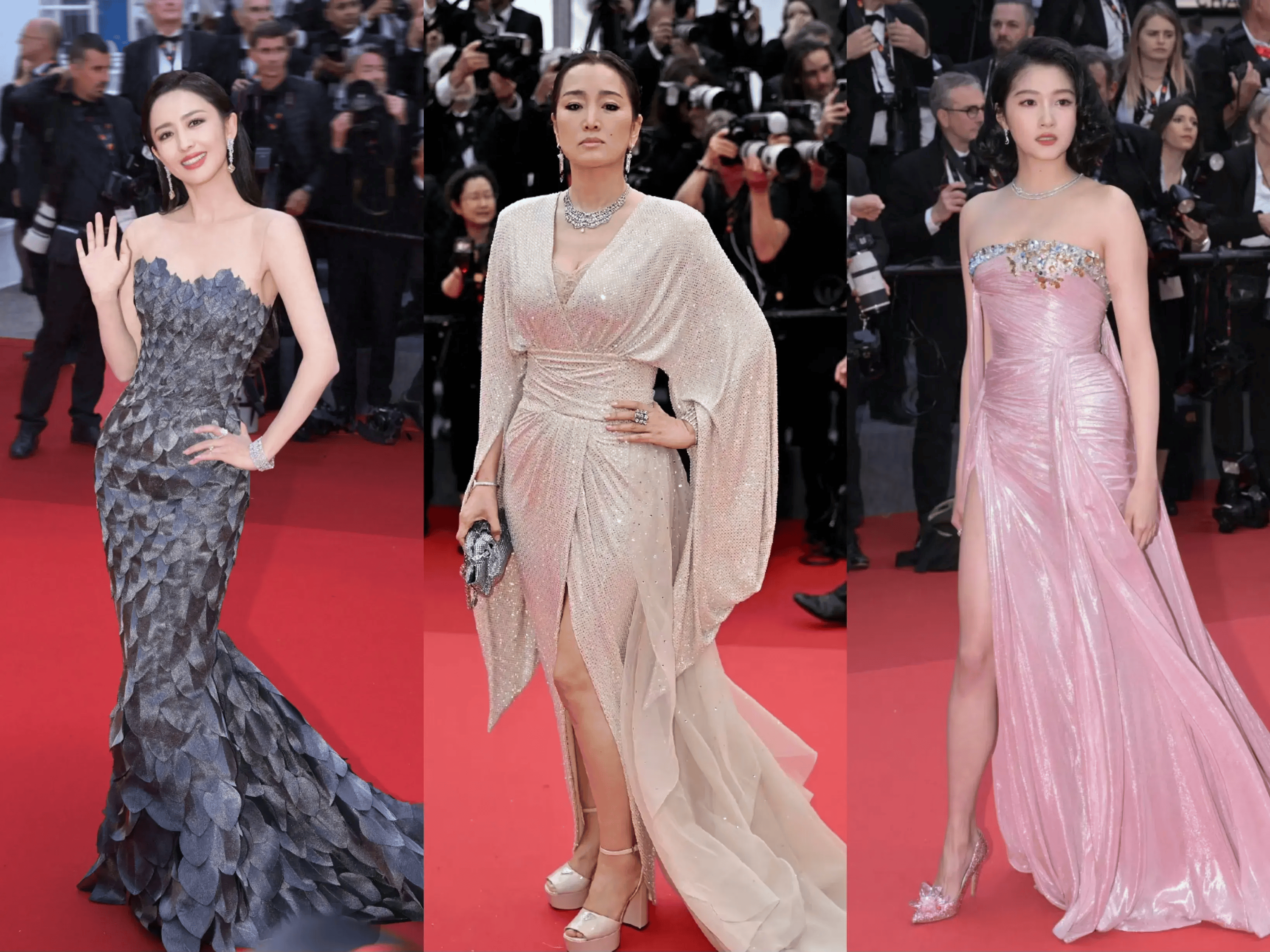 戛纳红毯同款穿搭:巩俐拿旧包,晓彤珠宝六位数,佟丽娅礼服无价