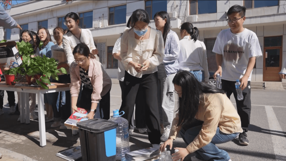 绿色低碳 美丽中国——阳信县劳店镇开展"绿色回收进机关"活动