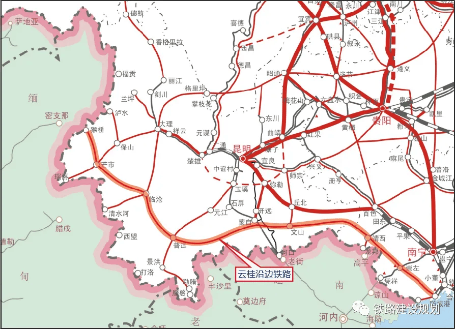 镇雄中屯青山铁路线图图片