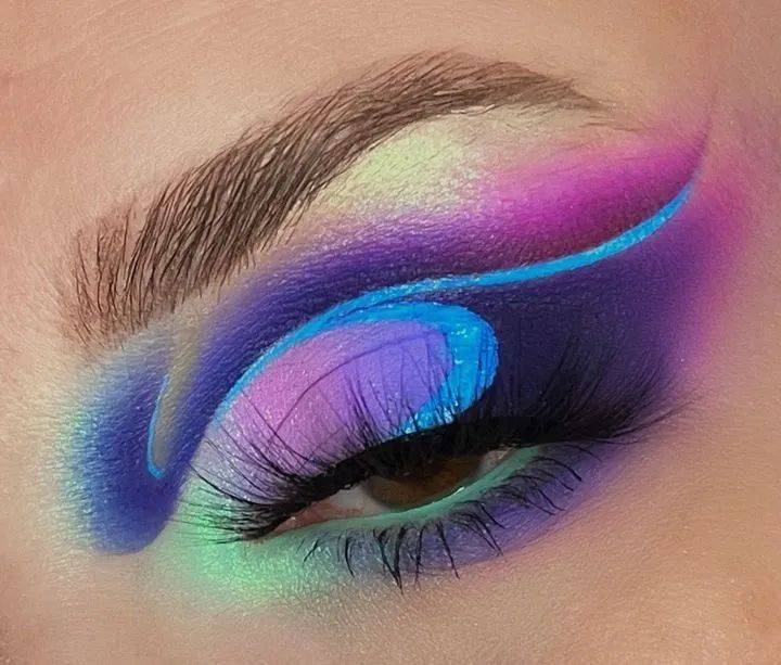 收藏|鲜艳的创意眼妆集锦