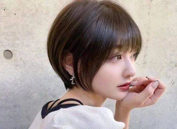 韩国美女发型短发图片