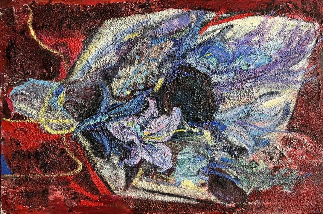 作者:刘姝言作品名称:《花之诞》作品类别:油画指导教师:段江华作者