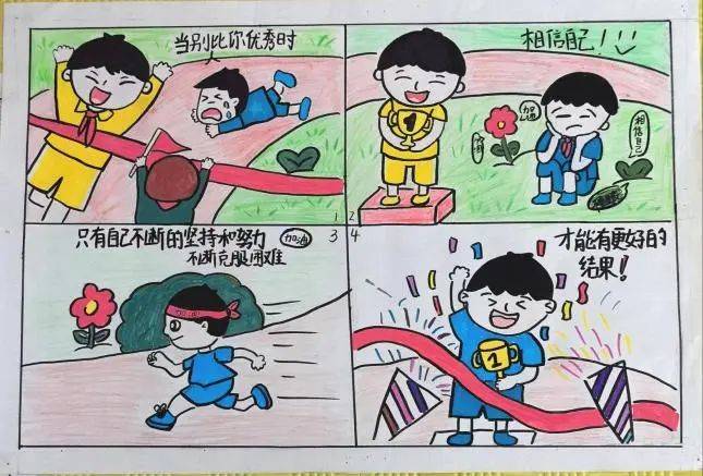 鹤壁市淇滨中学首届以画绘友 妙笔绘心治愈系心理漫画展