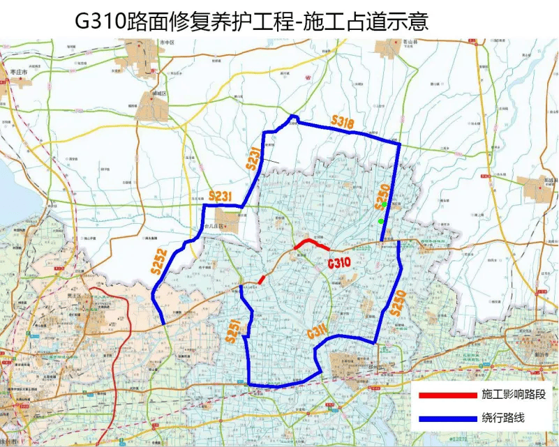 邳州新310国道路线图图片