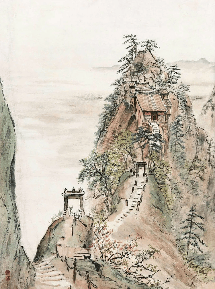 他的山水创新,大气,在当代中国美术史上是有相当影响的人物之一!