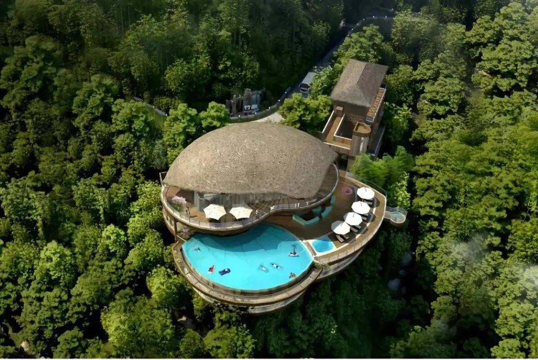 位于南山竹海与御水温泉的溪谷地带溧阳御水温泉·竹溪谷酒店隐于竹海