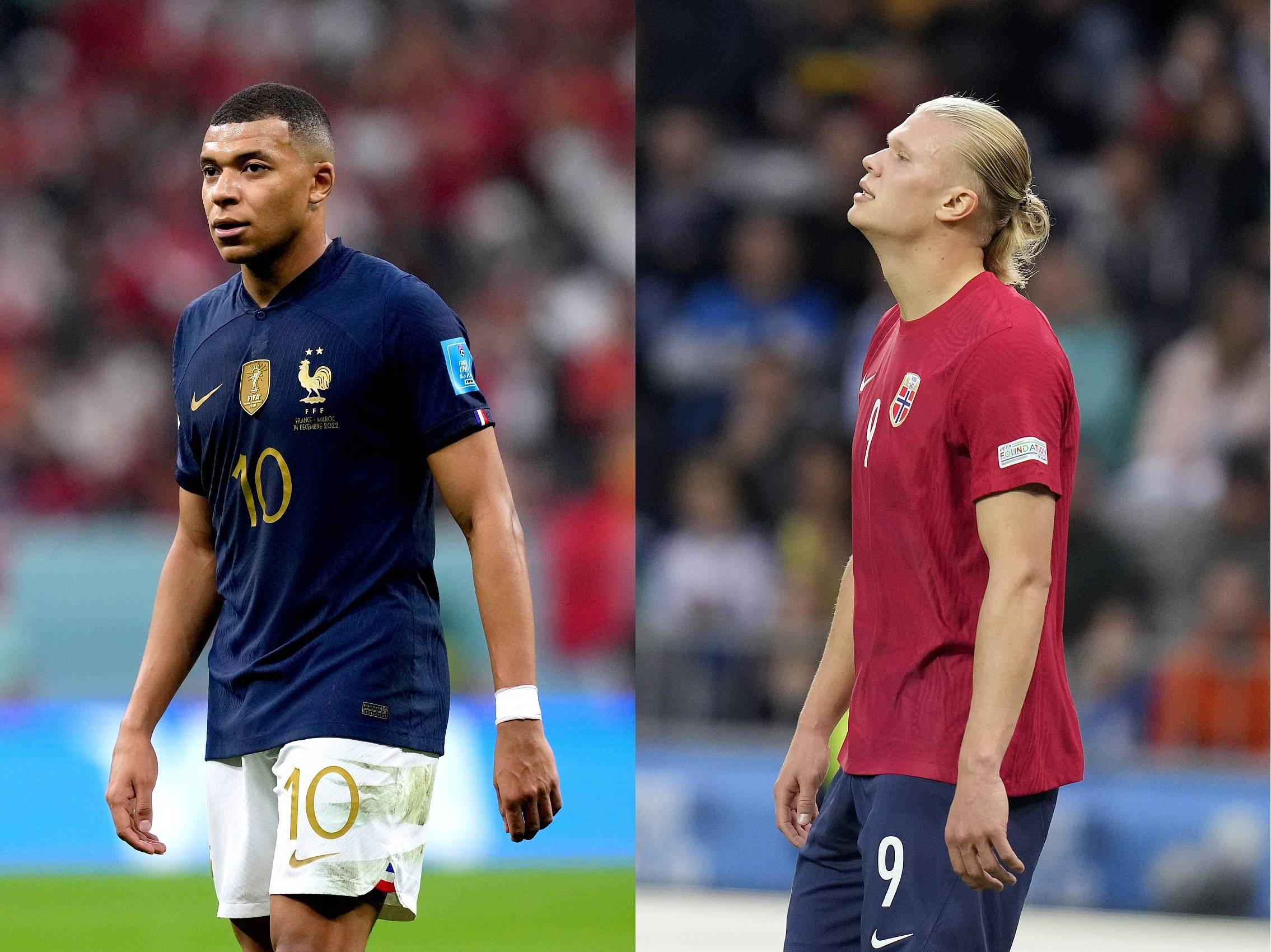 萨哈:姆巴佩和哈兰德可以竞争10年,但永远不可能超过c罗和梅西