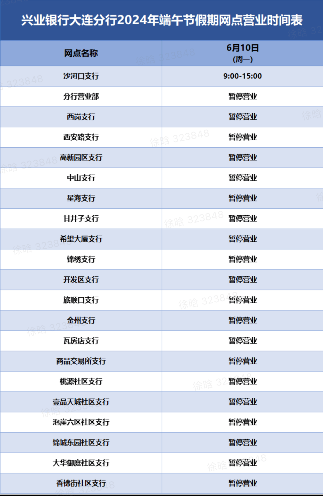 2024年端午节营业时间公告