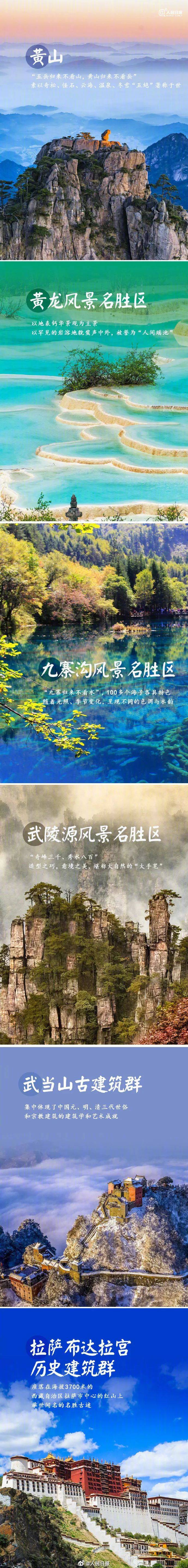 这些世界遗产你打卡过几个?