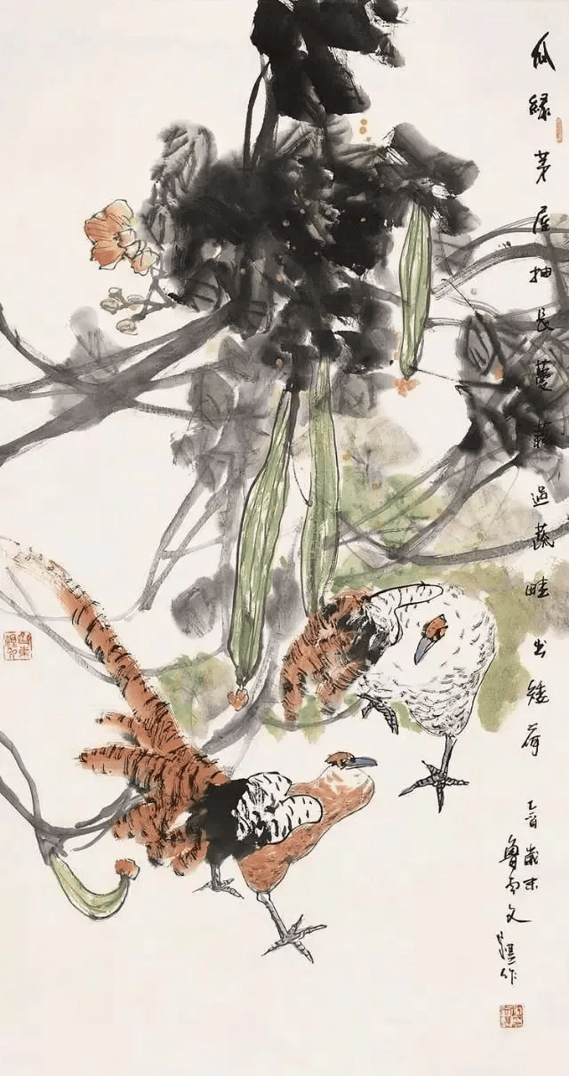 这山水入古而化,融合水墨丹青,颇得大千秘奥!