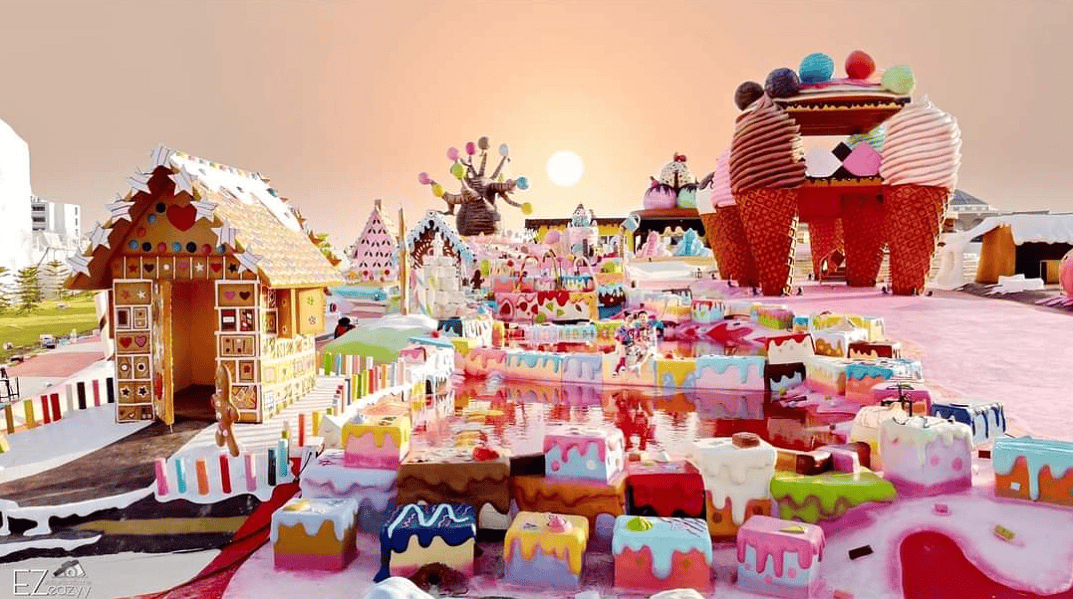 童话般的大型糖果乐园!就像走进了真实的巧克力工厂!