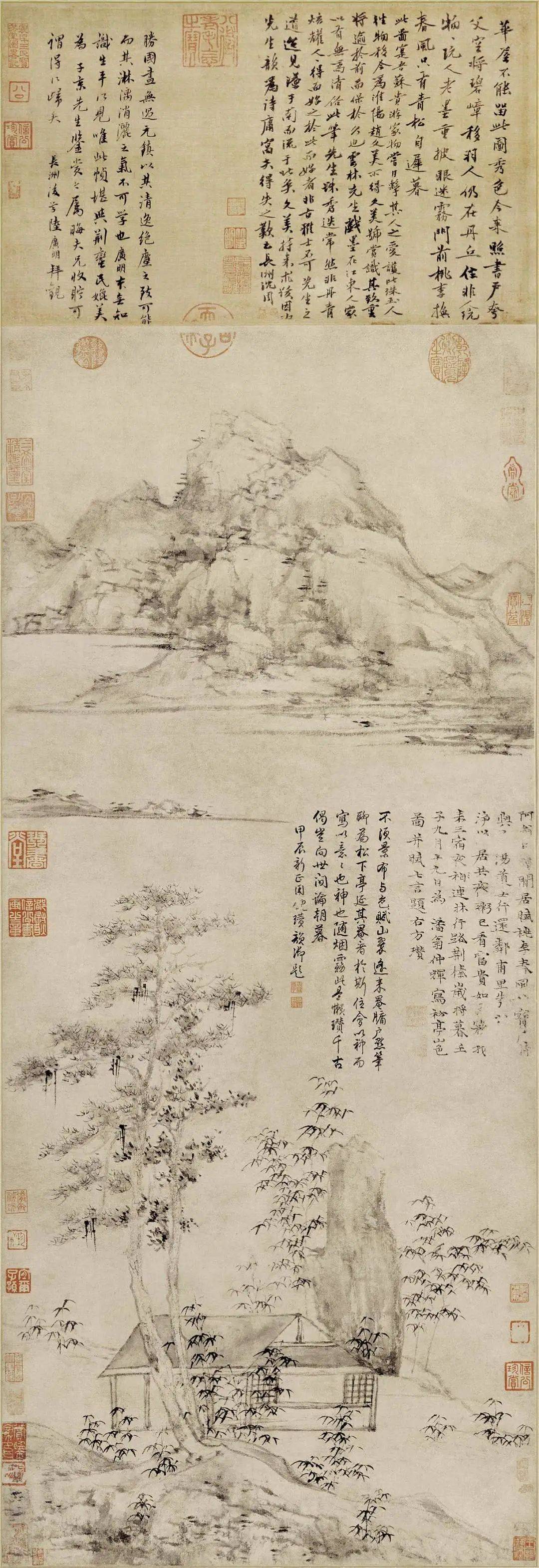 萧索淡泊 倪瓒 山水