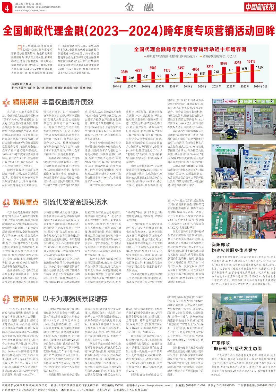 线上读报 | 6月12日《中国邮政报》