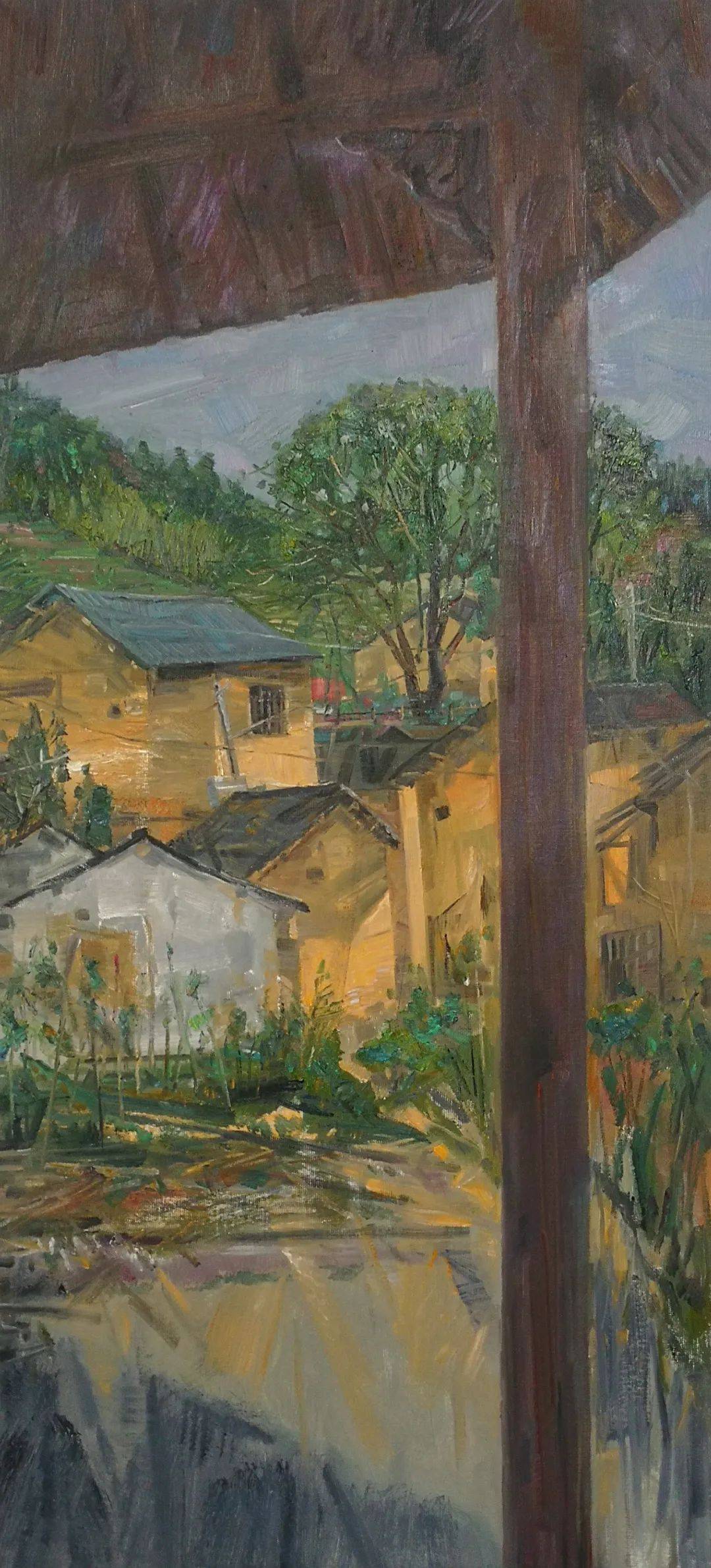 张继东 风景写生_油画_武义_精品