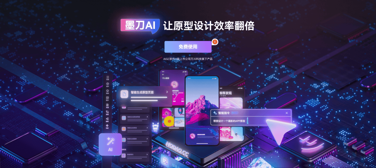 万兴科技旗下墨刀推出ai生成组件功能 丰富动效赋能产品设计