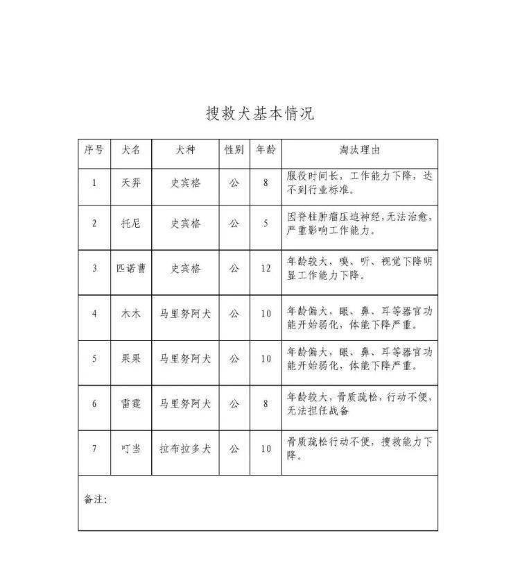 公狗k9训练任务明细表