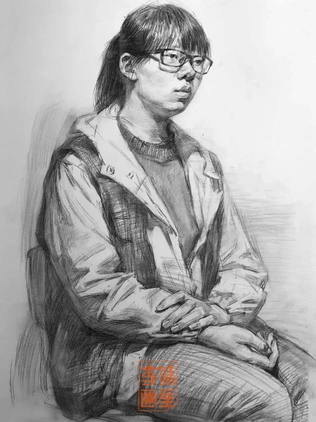 来李靖!—李靖画室【精品造型班】招生简章_作品_半身像_素描