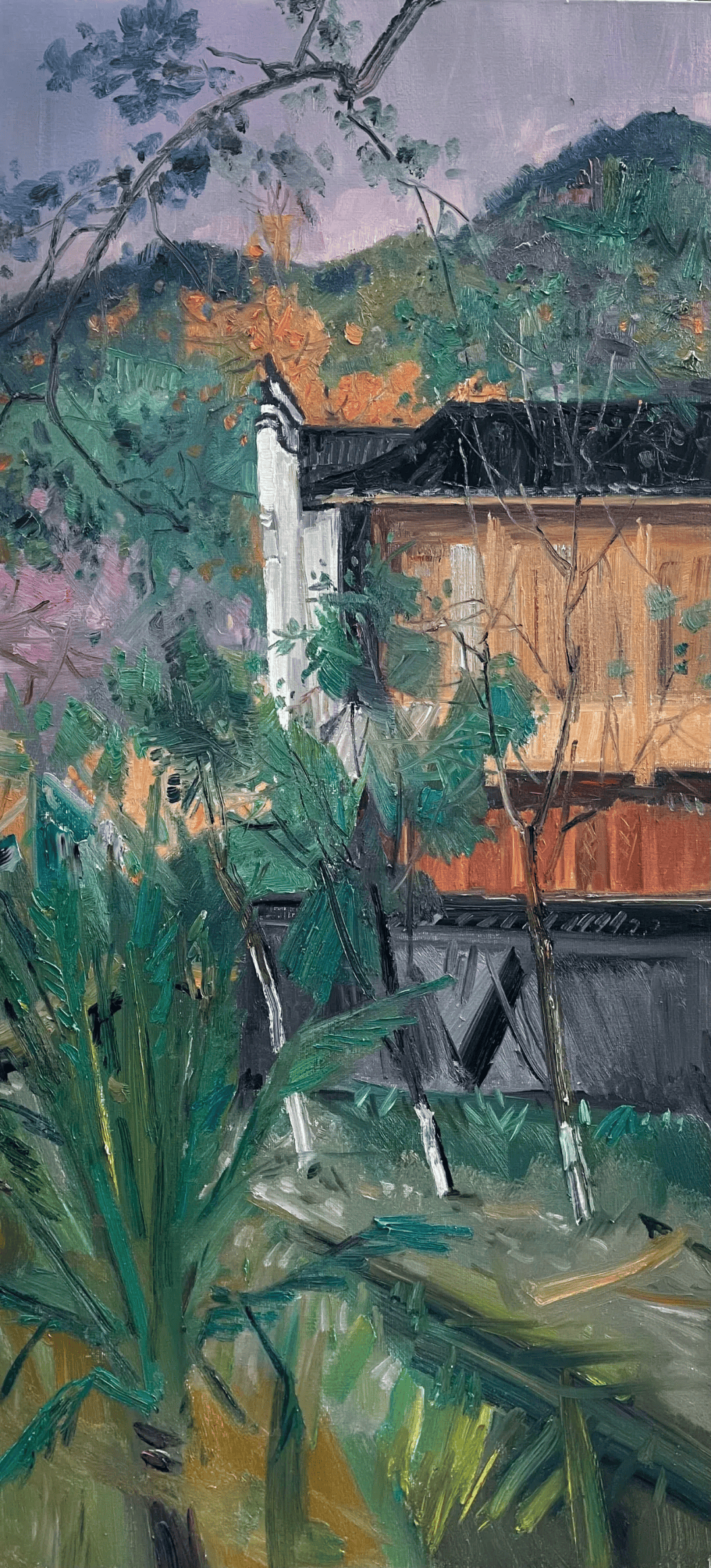 张继东 风景写生_油画_武义_精品