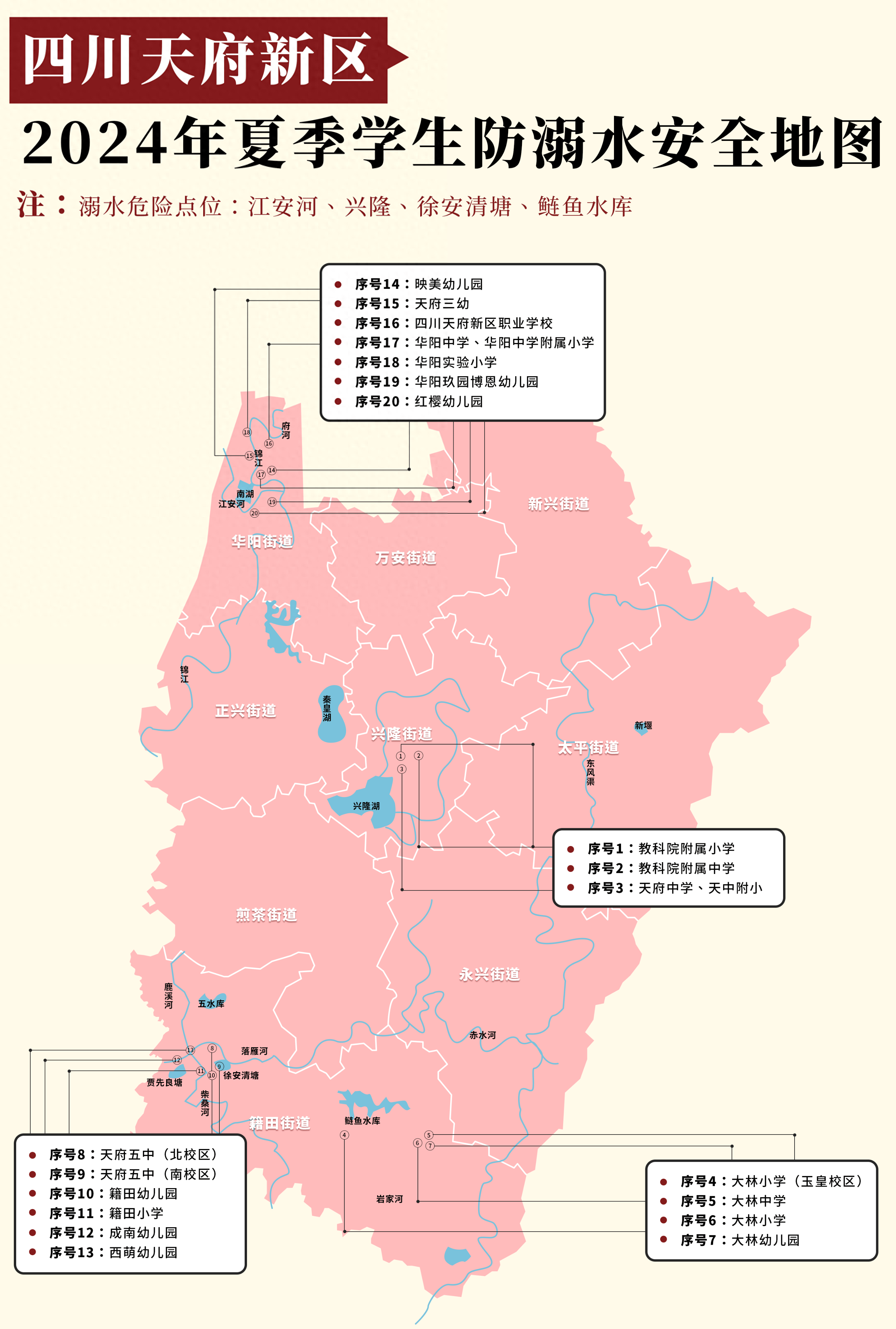 高发季!这份学生防溺水安全地图请收好