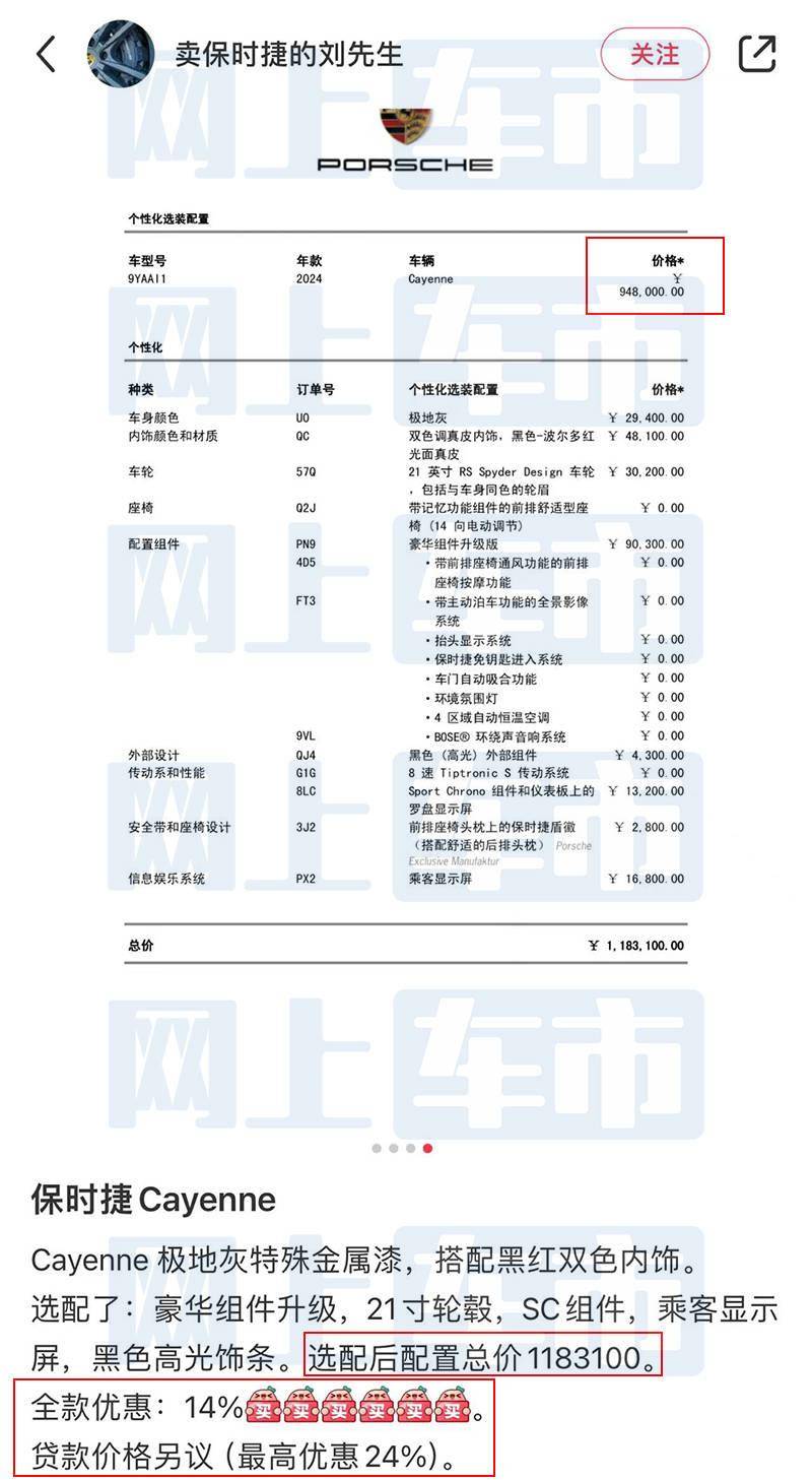 帕拉梅拉选配价目表图片