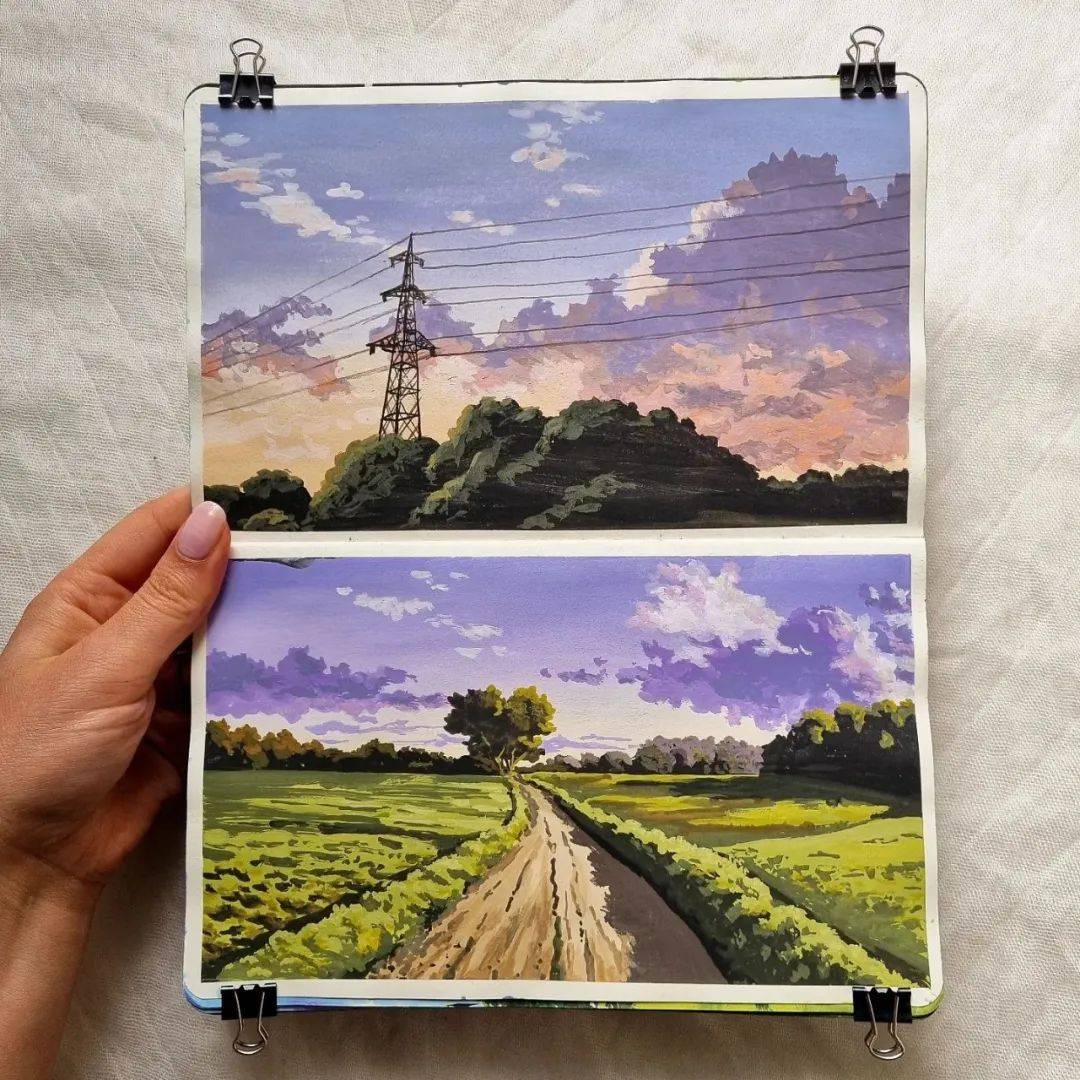 那些童话故事里的美好场景~治愈系水彩手绘欣赏