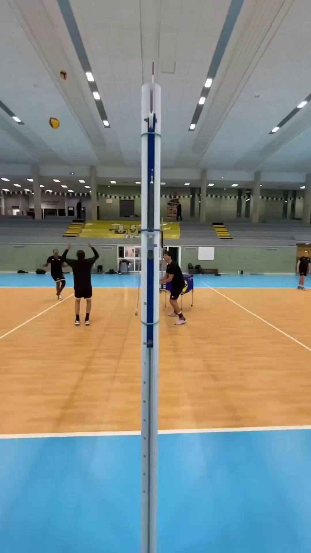 来看看职业男排的拦网水平排球 排球