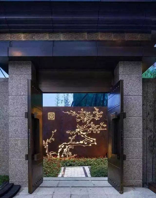 中式庭院门,太壕了!